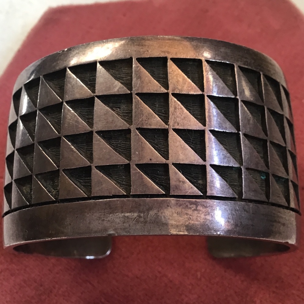 Geometric Patterned Sterling Silver - image 2
